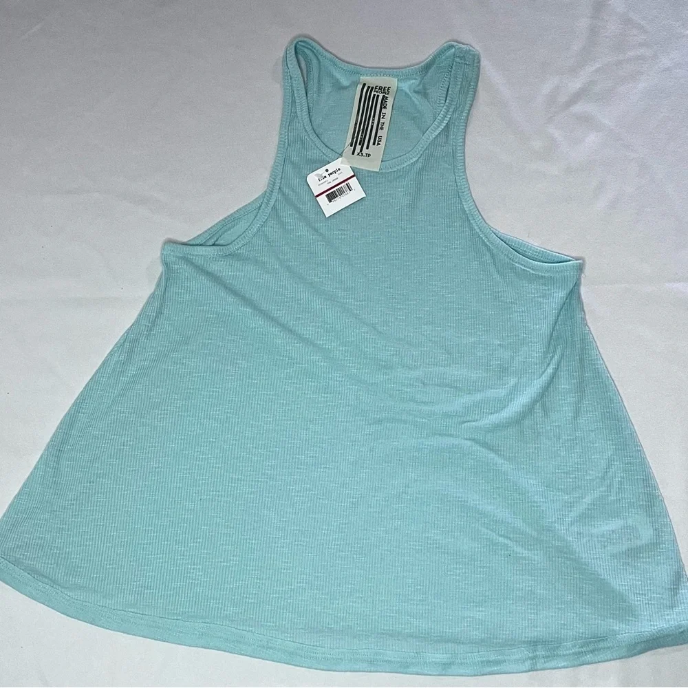 Free People Light Blue Sleeveless Top